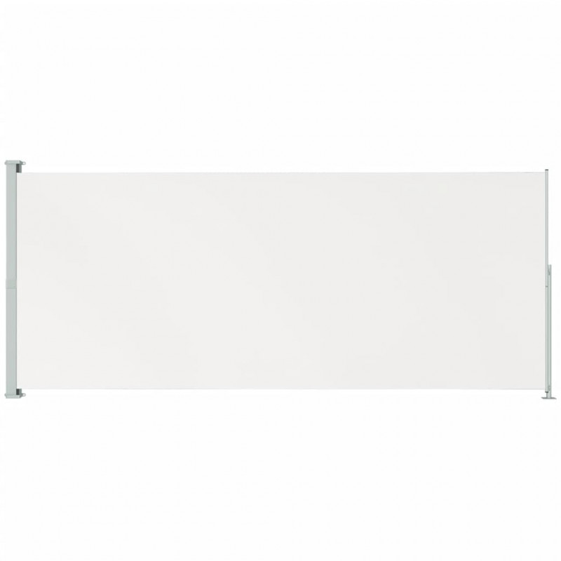 Zwijana markiza boczna na taras, 220x500 cm, kremowa