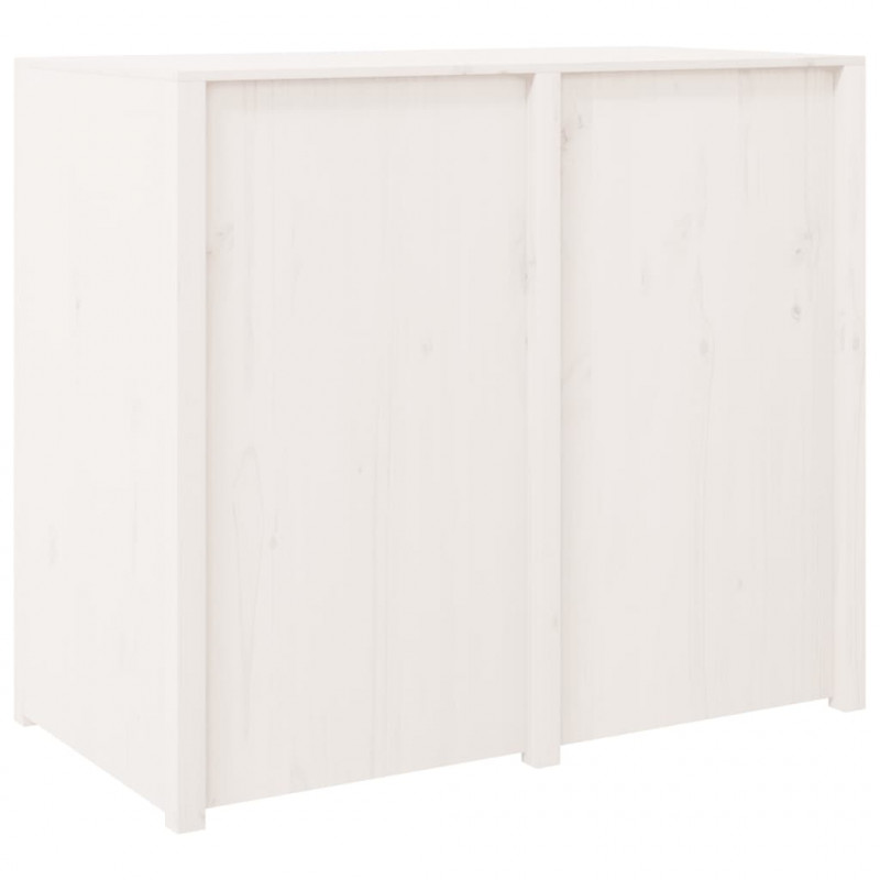 Szafka kuchenna na zewnątrz, biała, 106x55x92cm, drewno sosnowe