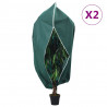 Kaptury ochronne z suwakami, 2 szt., 70 g/m², 1,2x1,8 m