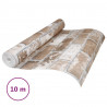 Tapeta 3D z wzorem cegieł, brązowa, 10x0,53 m, flizelina