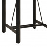 Stolik barowy, 55x55x107 cm, lite drewno mango i żelazo