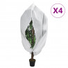 Kaptury ochronne z suwakiem, 4 szt., 70 g/m², 3,93x3 m