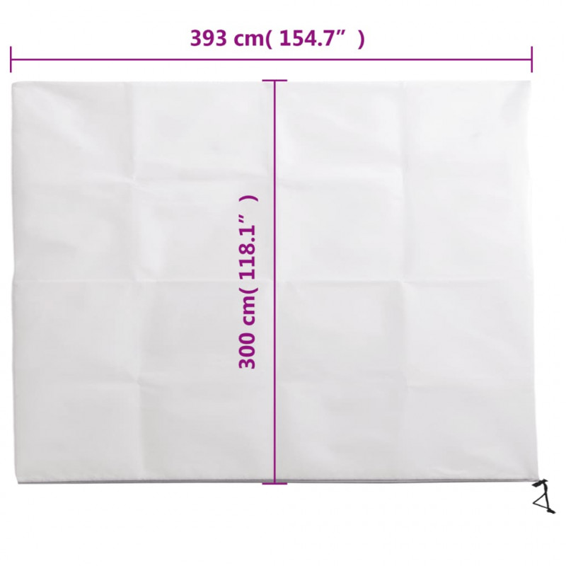 Kaptury ochronne z suwakiem, 4 szt., 70 g/m², 3,93x3 m