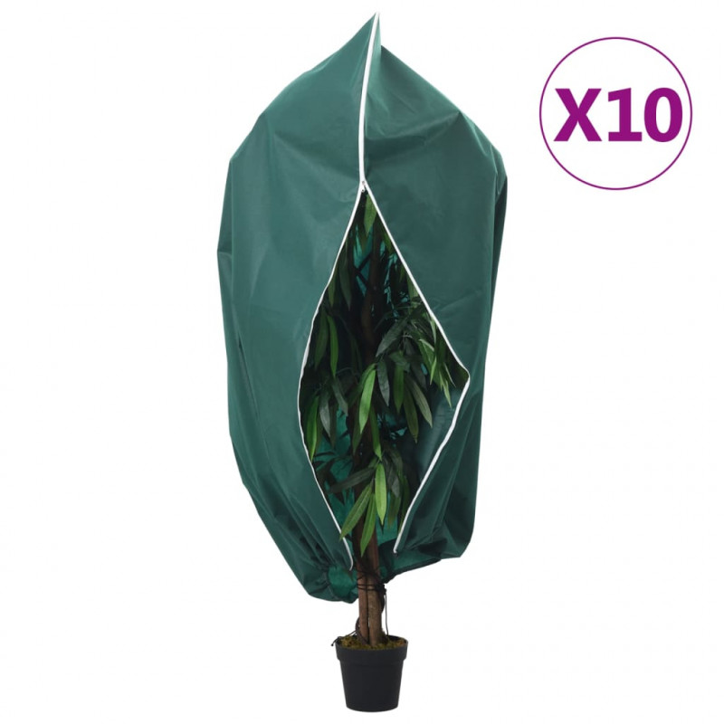Kaptury ochronne z suwakiem, 10 szt., 70 g/m², 3,93x3 m