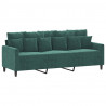 Sofa 3-osobowa, ciemnozielony, 180 cm, obita aksamitem