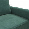 Sofa 2-osobowa, ciemnozielona, 120 cm, tapicerowana aksamitem