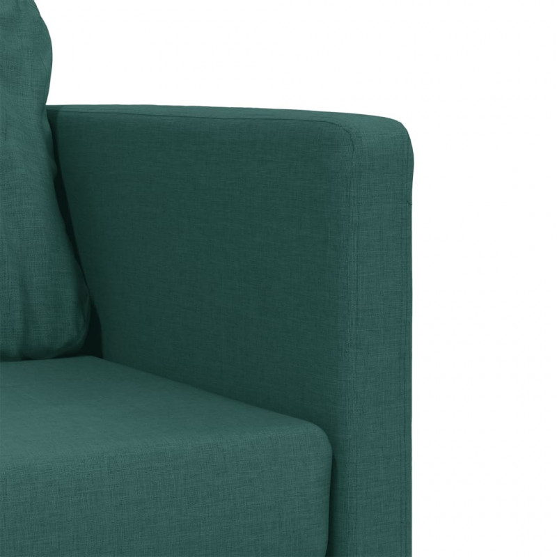 Sofa podłogowa 2-w-1, ciemnozielona, 112x174x55 cm, tkanina