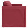 Sofa podłogowa 2-w-1, kolor wina, 112x174x55 cm, sztuczna skóra