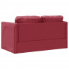 Sofa podłogowa 2-w-1, kolor wina, 112x174x55 cm, sztuczna skóra