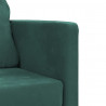 Sofa podłogowa 2-w-1, ciemnozielona, 122x204x55 cm, aksamit