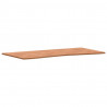 Blat do biurka, 110x(50-55)x1,5 cm, lite drewno bukowe