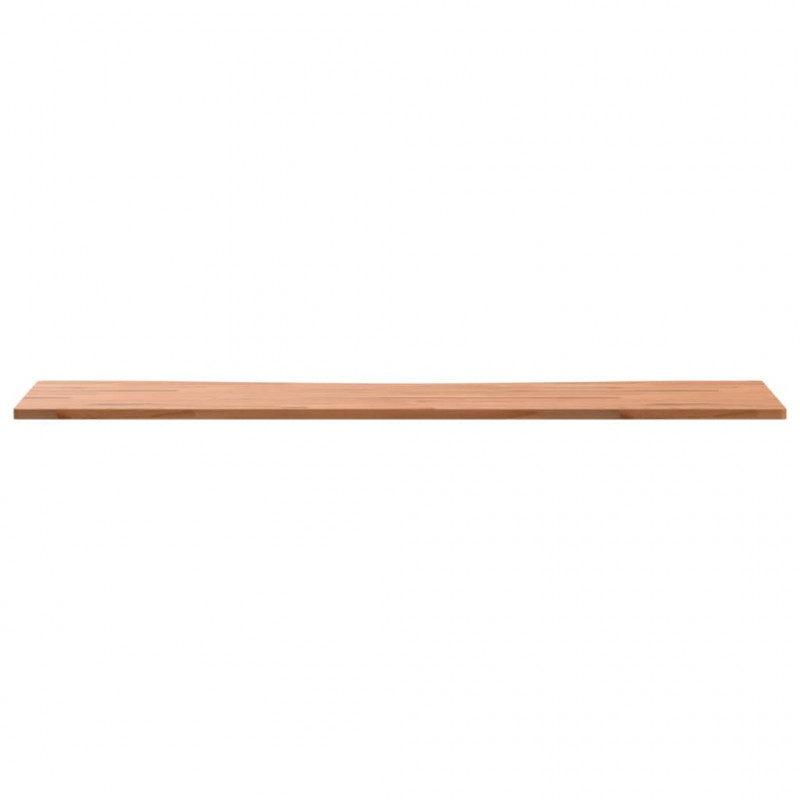 Blat do biurka, 110x(50-55)x1,5 cm, lite drewno bukowe