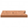 Blat do biurka, 100x(45-50)x4 cm, lite drewno bukowe