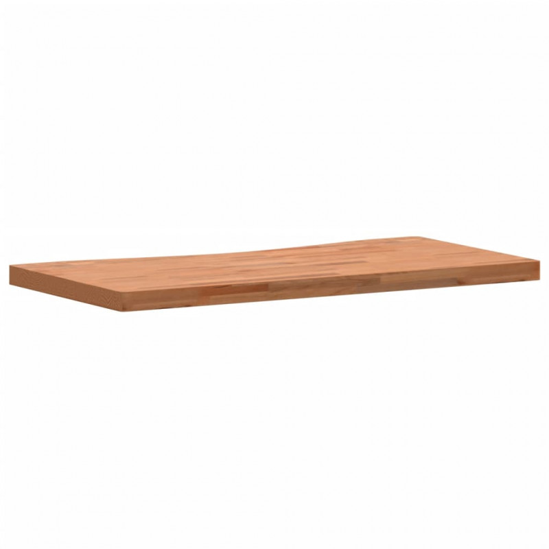 Blat do biurka, 100x(45-50)x4 cm, lite drewno bukowe