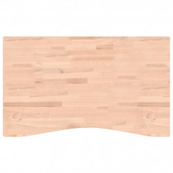 Blat do biurka, 100x(55-60)x4 cm, lite drewno bukowe