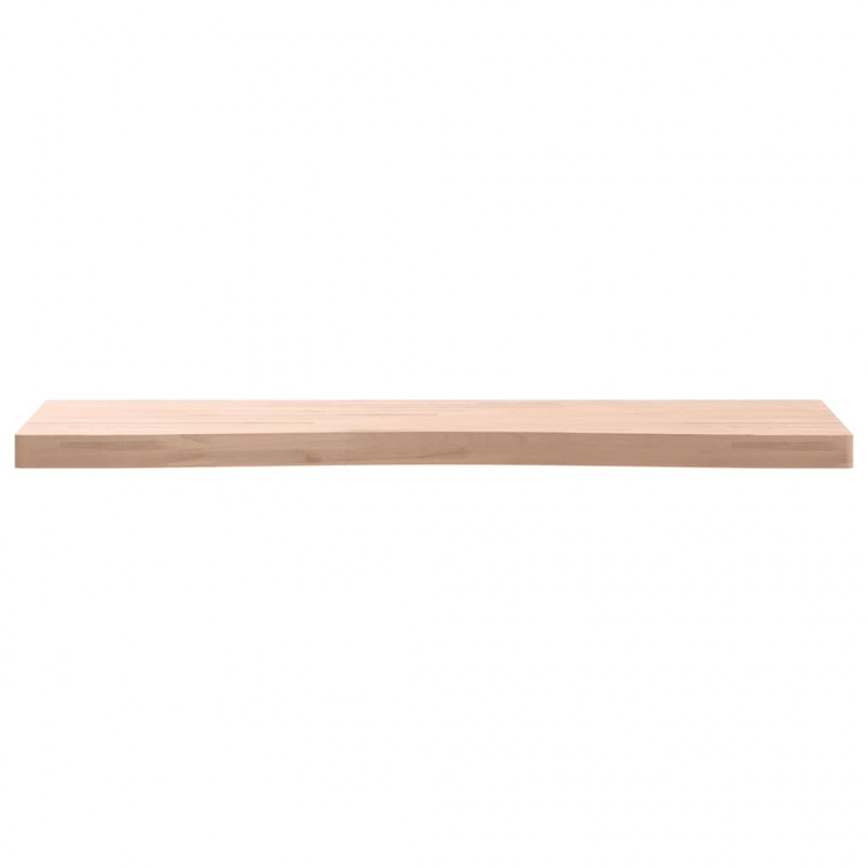 Blat do biurka, 100x(55-60)x4 cm, lite drewno bukowe