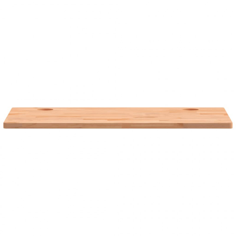Blat biurka, 100x60x2,5 cm, lite drewno bukowe