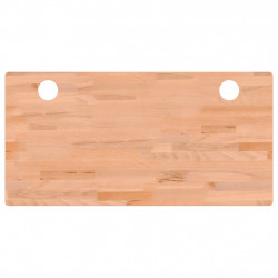 Blat do biurka, 110x55x4 cm, lite drewno bukowe