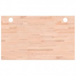 Blat do biurka, 100x60x2,5 cm, lite drewno bukowe