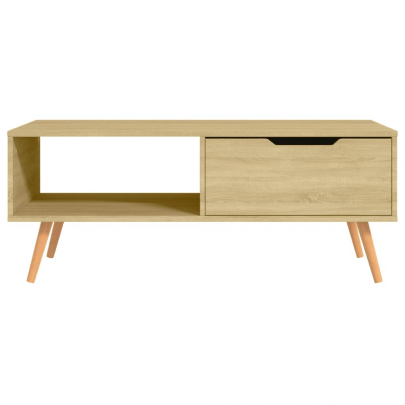 Stolik kawowy, dąb sonoma 100x49,5x43cm materiał drewnopochodny