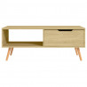Stolik kawowy, dąb sonoma 100x49,5x43cm materiał drewnopochodny