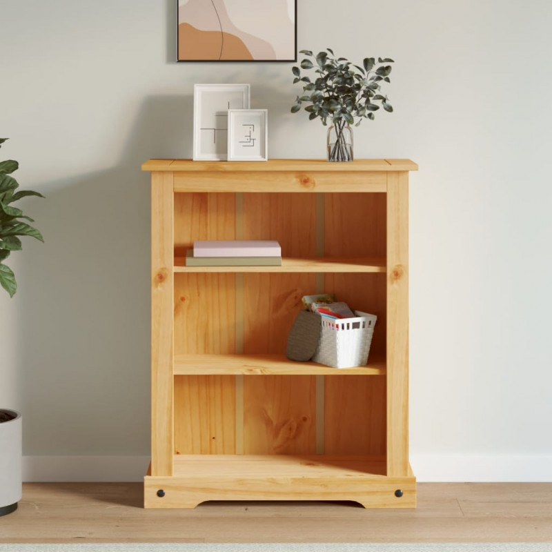 Biblioteczka w meksykańskim stylu Corona, sosna, 81x29x100 cm