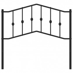 Metalowe wezgłowie, czarne, 100 cm