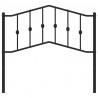 Metalowe wezgłowie, czarne, 100 cm