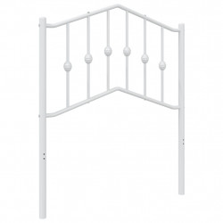 Metalowe wezgłowie, białe, 75 cm