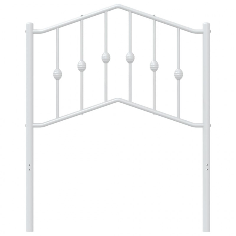 Metalowe wezgłowie, białe, 75 cm