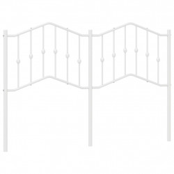 Metalowe wezgłowie, białe, 150 cm