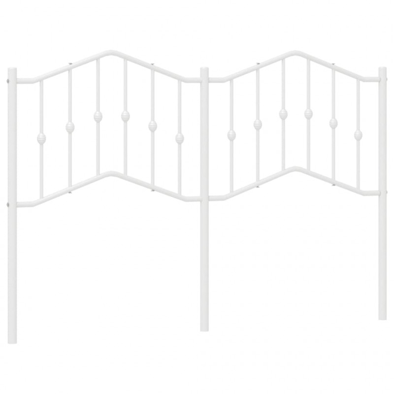 Metalowe wezgłowie, białe, 150 cm