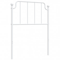 Metalowe wezgłowie, białe, 80 cm