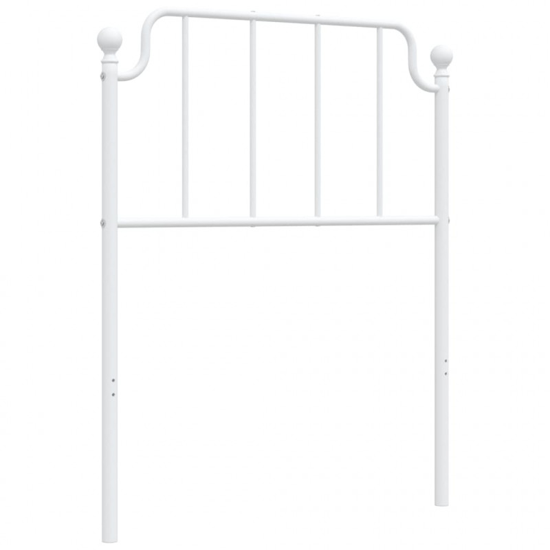 Metalowe wezgłowie, białe, 80 cm