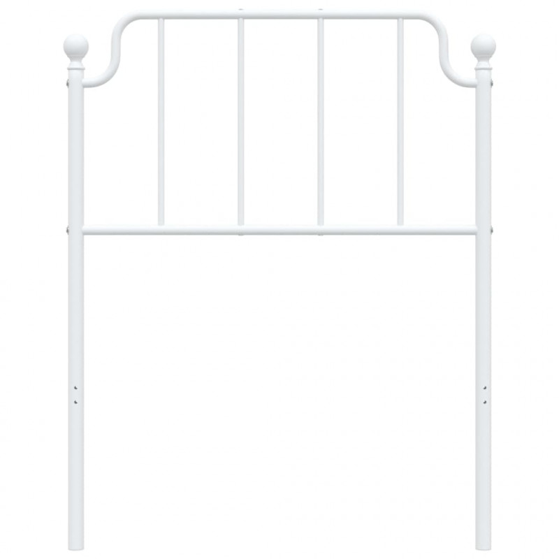 Metalowe wezgłowie, białe, 80 cm