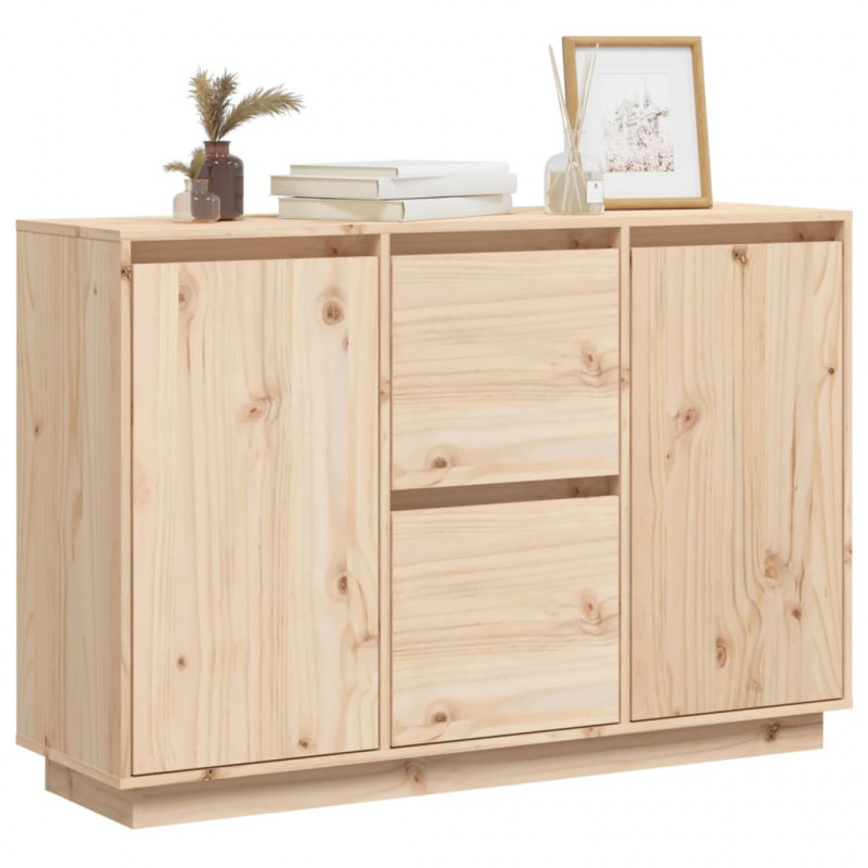 Szafka, 110x34x75 cm, lite drewno sosnowe