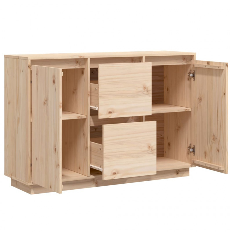 Szafka, 110x34x75 cm, lite drewno sosnowe