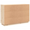 Szafka, 110x34x75 cm, lite drewno sosnowe