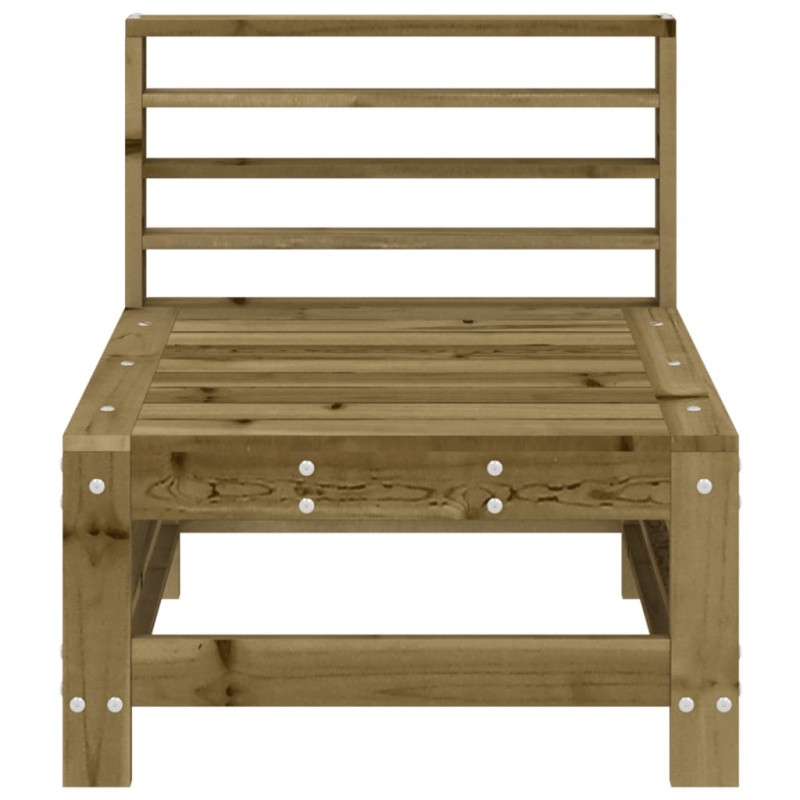Ogrodowa sofa środkowa, impregnowane drewno sosnowe