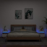 Szafki nocne z oświetleniem LED, 2 szt., białe, 40x39x48,5 cm
