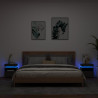Szafki nocne z oświetleniem LED, 2 szt., czarne, 40x39x48,5 cm