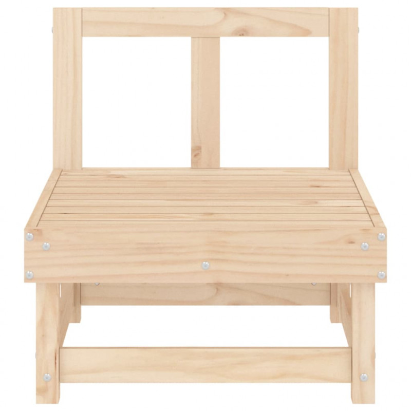 Ogrodowa sofa środkowa, lite drewno sosnowe