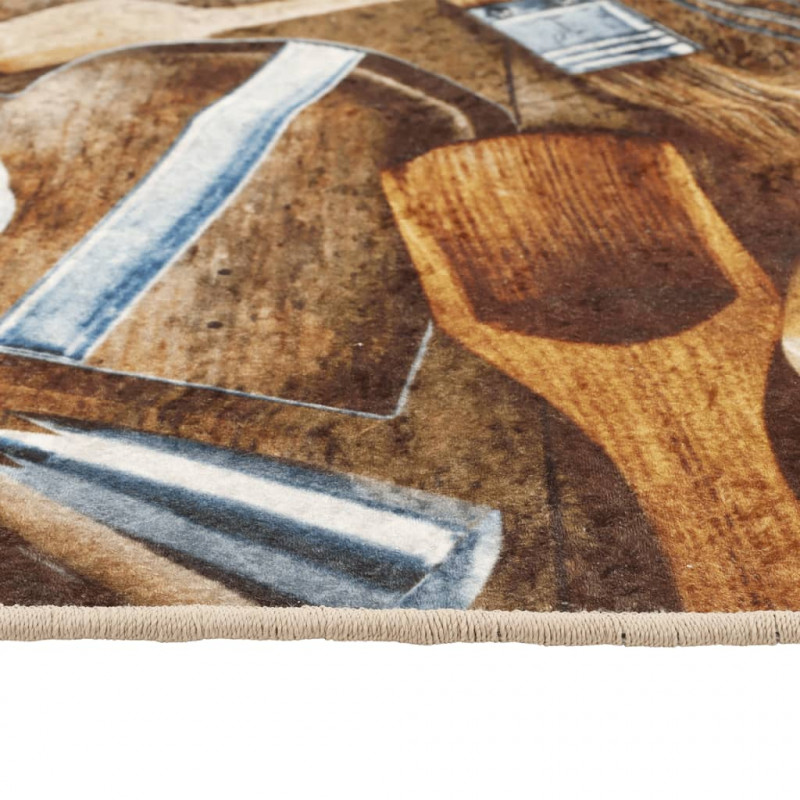Dywanik kuchenny, kolorowy, 60x180 cm, antypoślizgowy