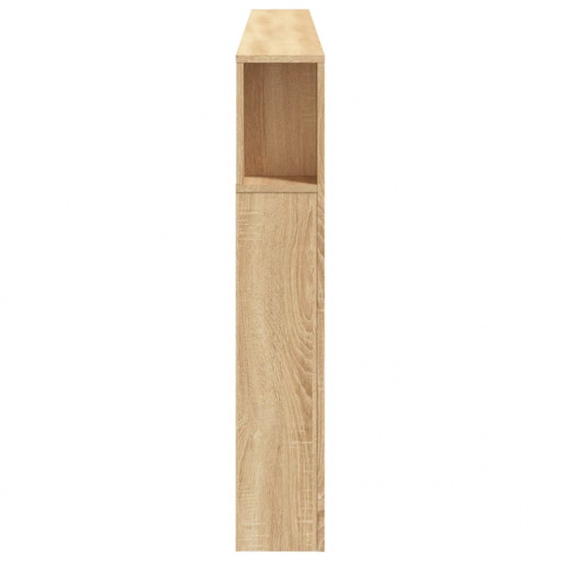 Wezgłowie łóżka z LED, dąb sonoma, 220x18,5x103,5 cm