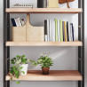 Półka, 100x50x(2-6) cm, surowe lite drewno dębowe