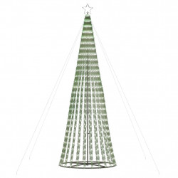 Stożkowa choinka z lampek, 688 zimnych białych LED, 300 cm