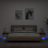 Szafki nocne z LED, 2 szt., dąb sonoma, 40x39x37 cm