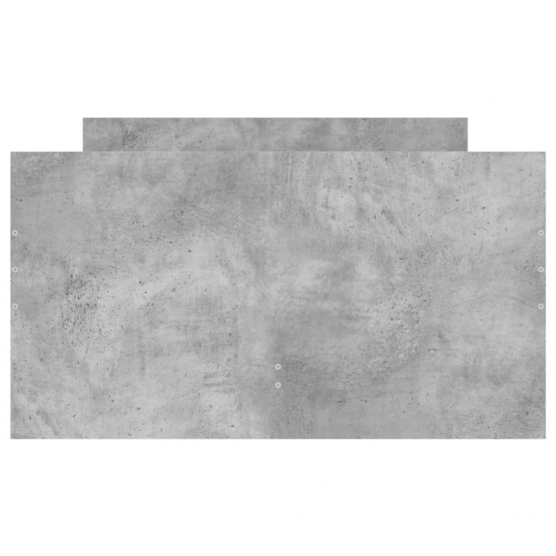 Rama łóżka z szufladami, szarość betonu, 90x200 cm
