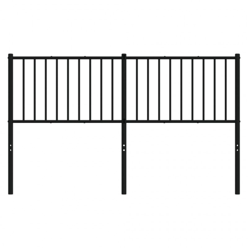 Metalowe wezgłowie, czarne, 160 cm