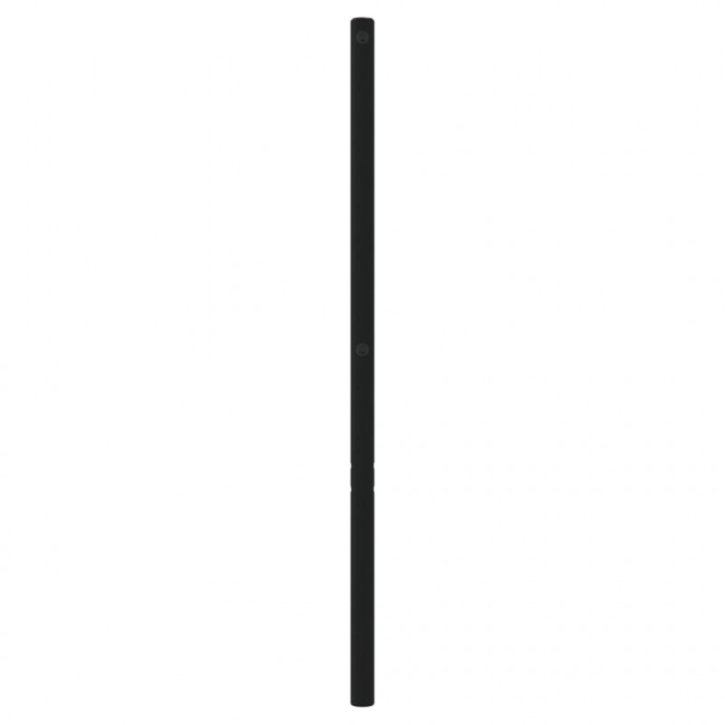 Metalowe wezgłowie, czarne, 160 cm